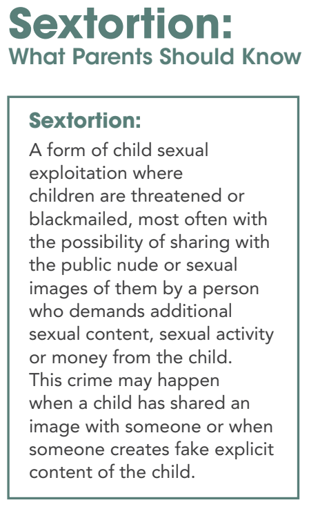 Sextortion, What Parents Should Know